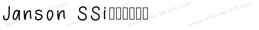 Janson SSi字体转换